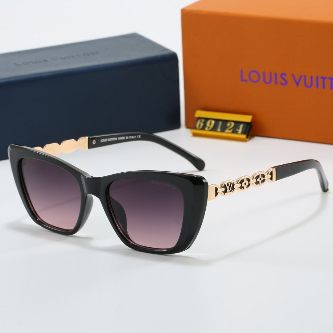 Cat Eye Sunglasses with Metal Chain Detail (Model 69124)
