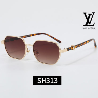 Metal Polygonal Frame Sunglasses SH313