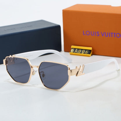 V-Logo Metal Square Sunglasses (Model 6A006)