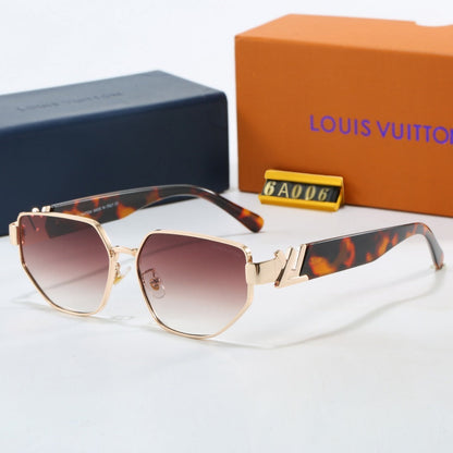 V-Logo Metal Square Sunglasses (Model 6A006)