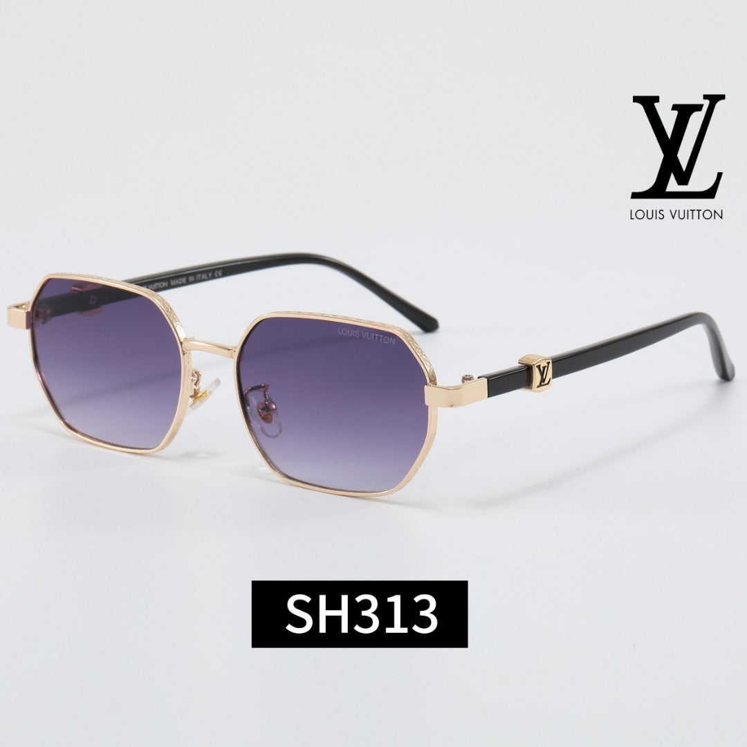 Metal Polygonal Frame Sunglasses SH313