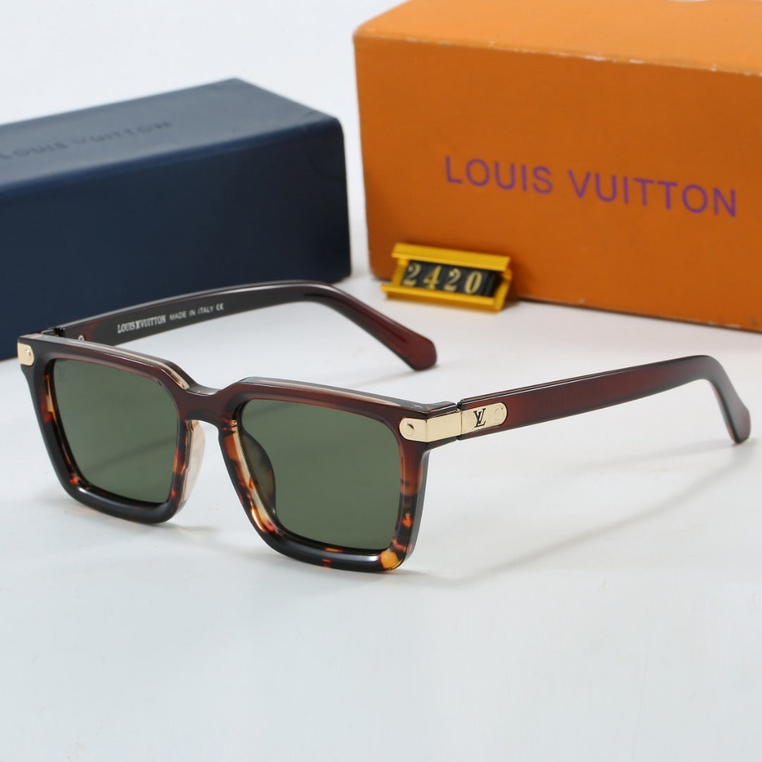 Urban Box Oversized Sunglasses with Metal Detail (Model 2420)