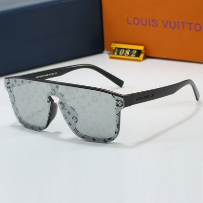 Riveted Printed Oversized Sunglasses