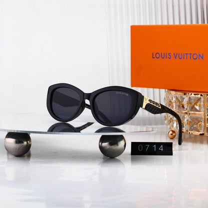 Cat-Eye Sunglasses with Side Metal Pattern 0714