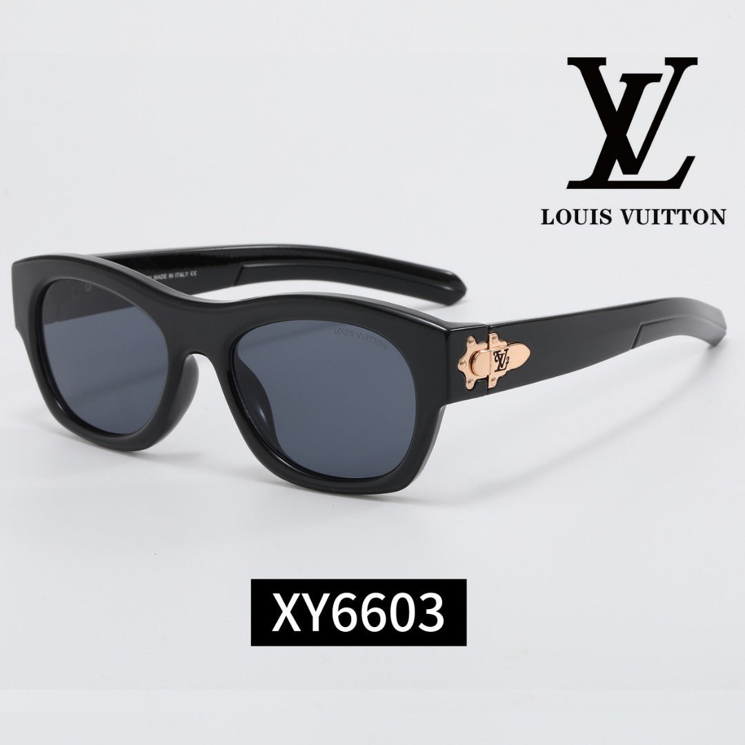 Thick Frame Cat-Eye Sunglasses with Metal Decoration XY6603