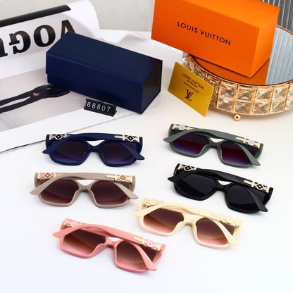Minimalist Oversized Metal Decorated Sunglasses 68807