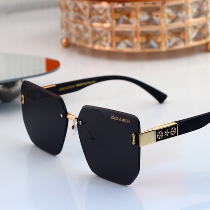 Rimless Sunglasses with Monogram Detail (Model 38739)