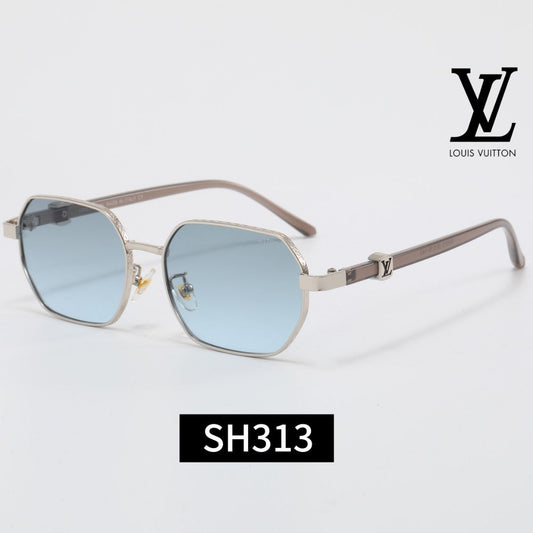 Metal Polygonal Frame Sunglasses SH313