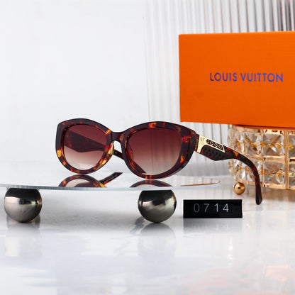 Cat-Eye Sunglasses with Side Metal Pattern 0714