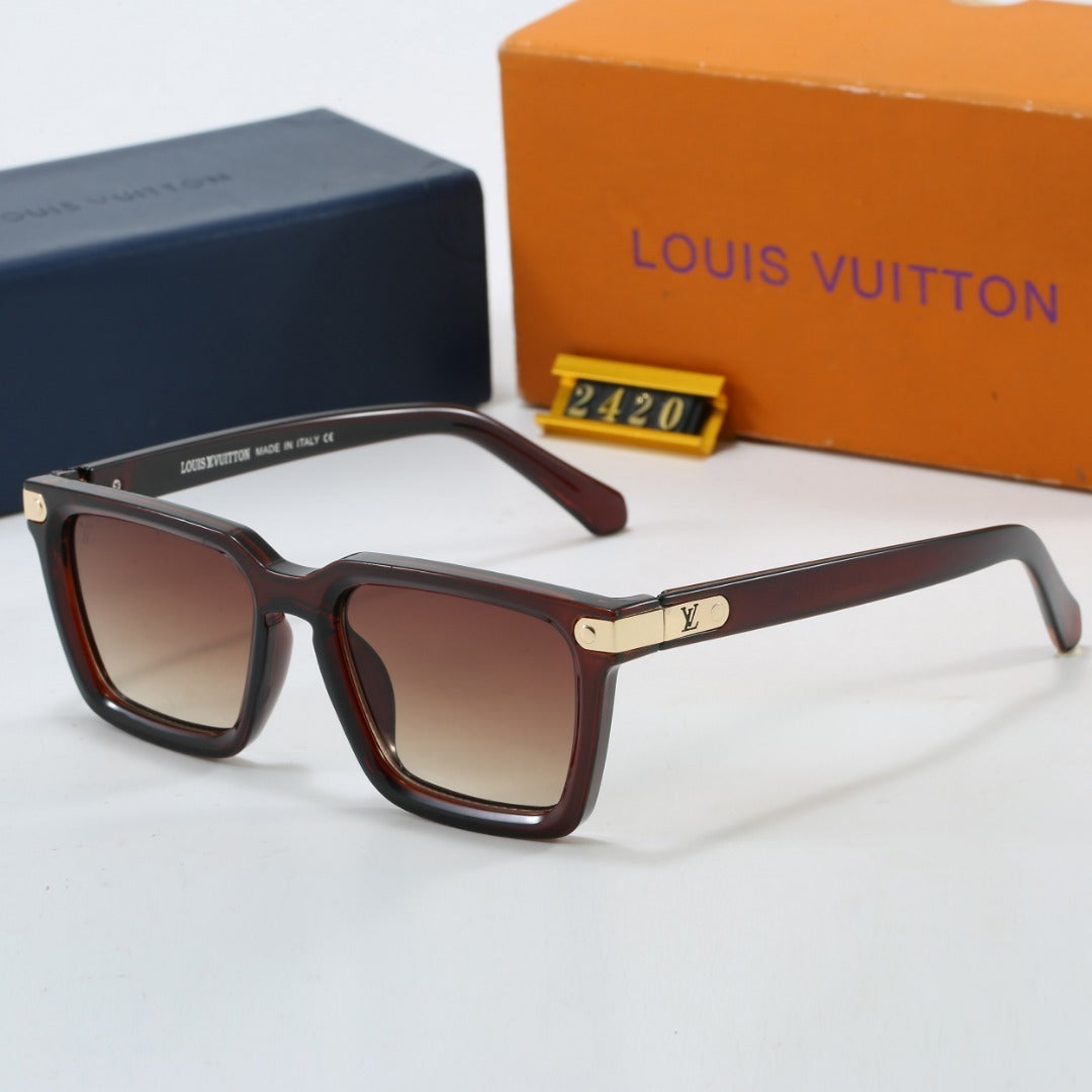 Urban Box Oversized Sunglasses with Metal Detail (Model 2420)