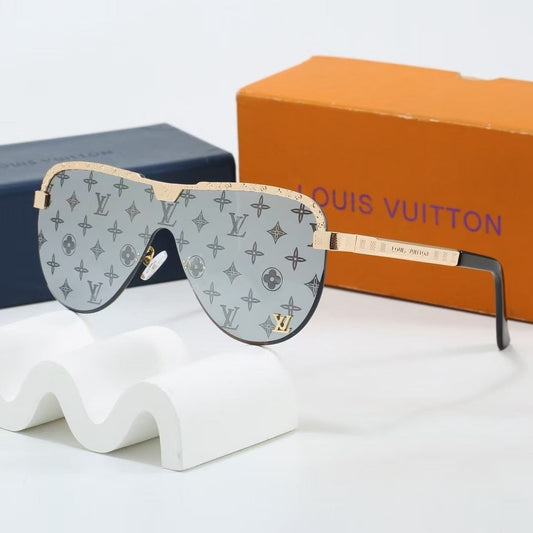 Winged Boundary Rimless Sunglasses with Metal Detail