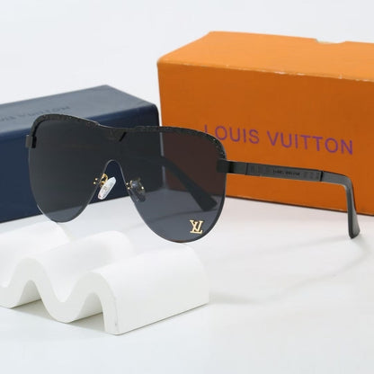 Winged Boundary Rimless Sunglasses with Metal Detail