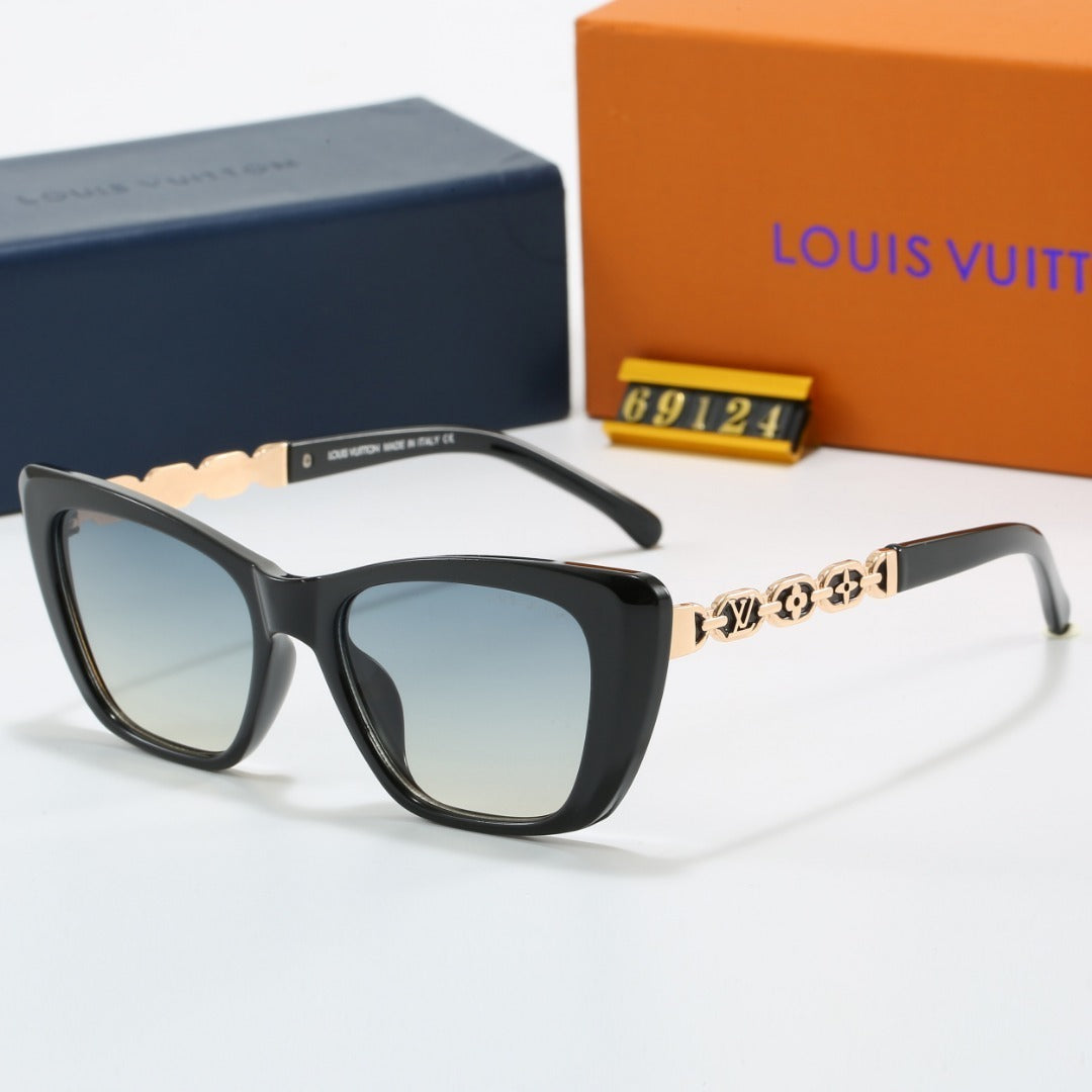 Cat Eye Sunglasses with Metal Chain Detail (Model 69124)