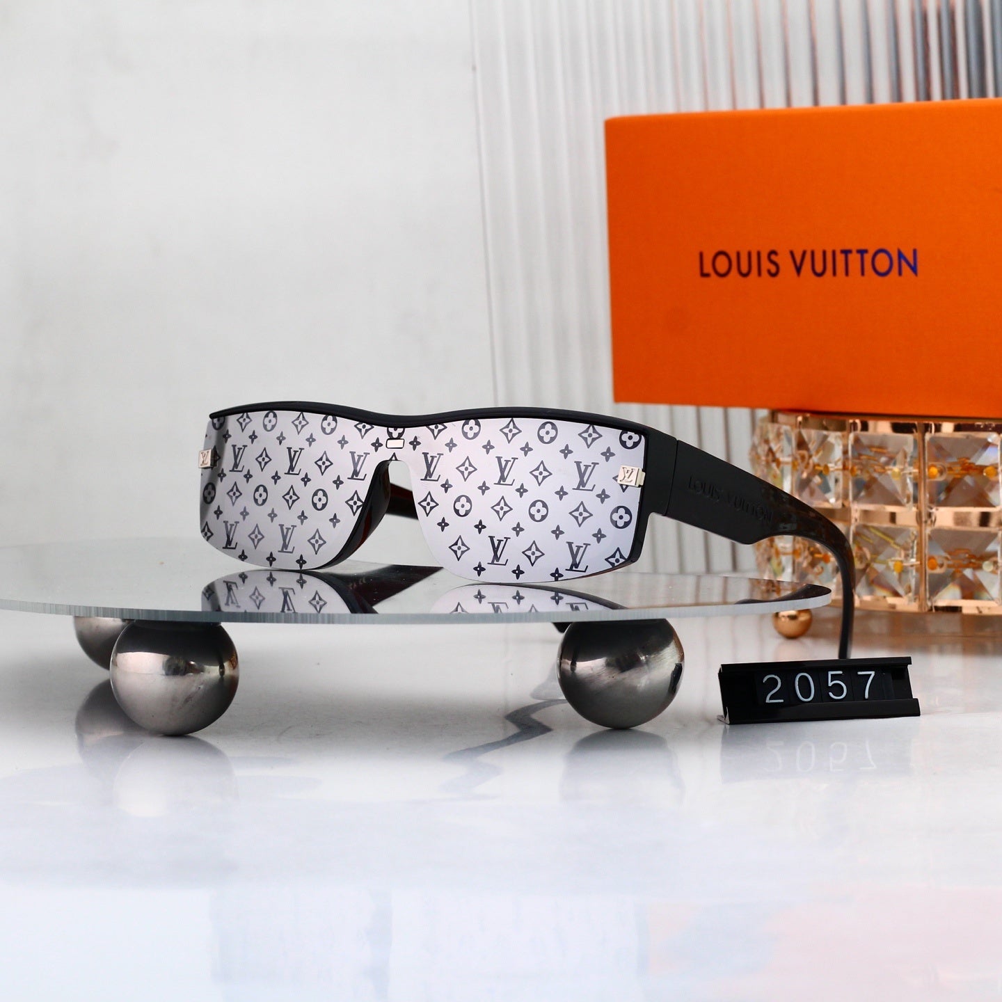 Shield Sunglasses with Monogram Details  2057