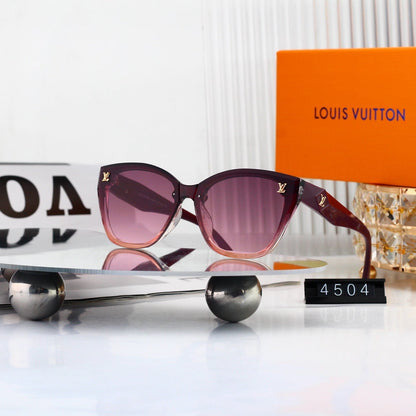 Cat-Eye Sunglasses with Side Metal Logo  4504