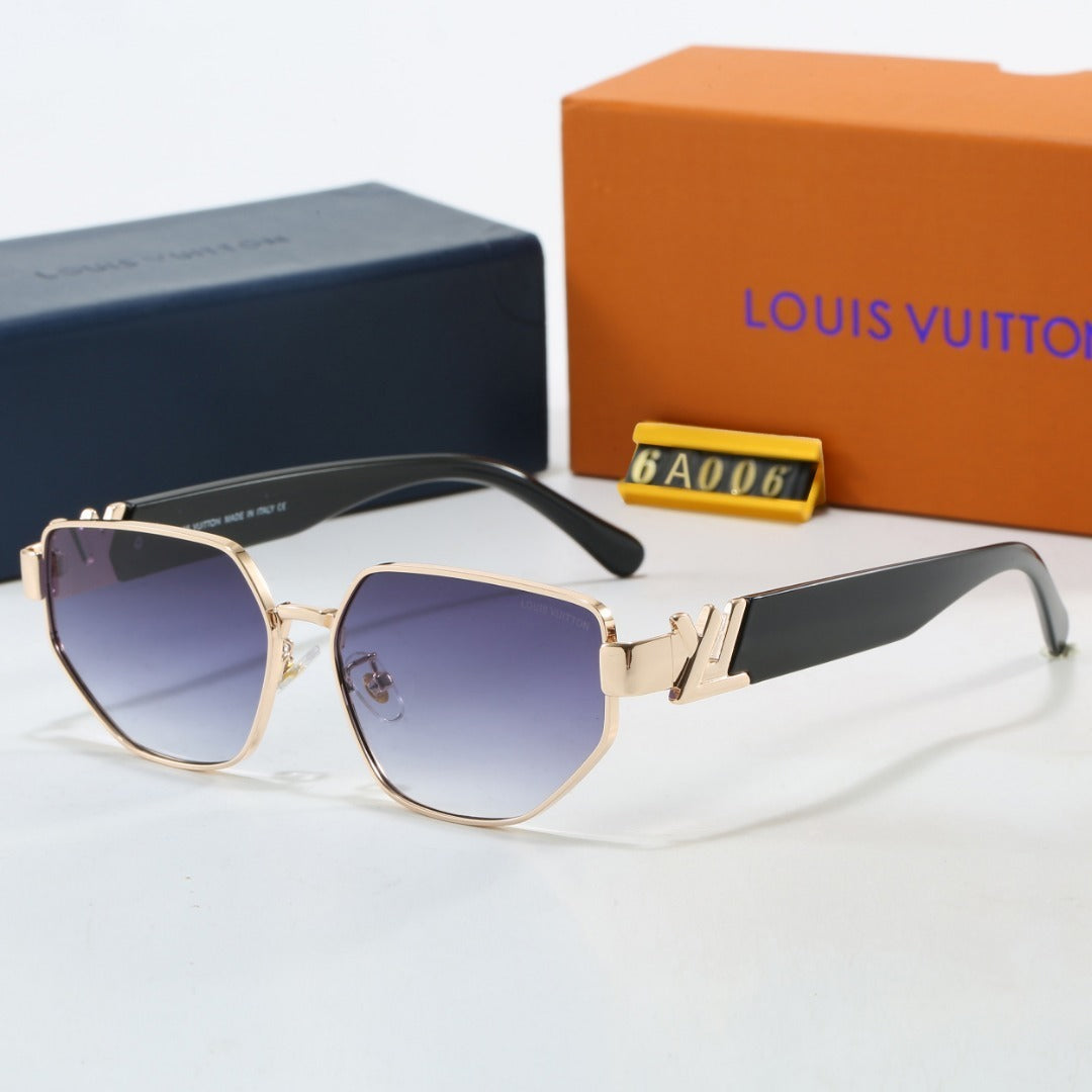 V-Logo Metal Square Sunglasses (Model 6A006)