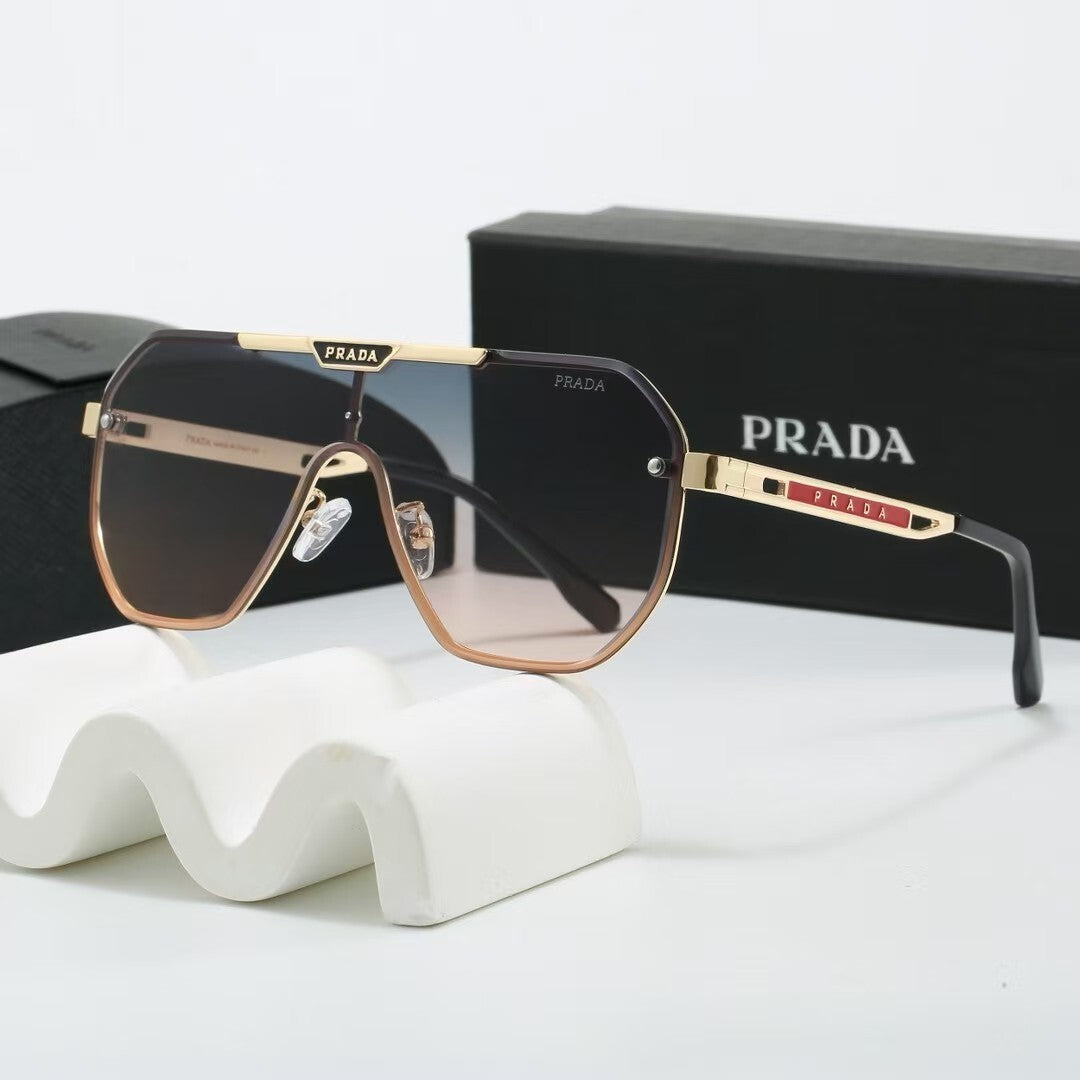 Metal Oversized Pilot Polarized Sunglasses