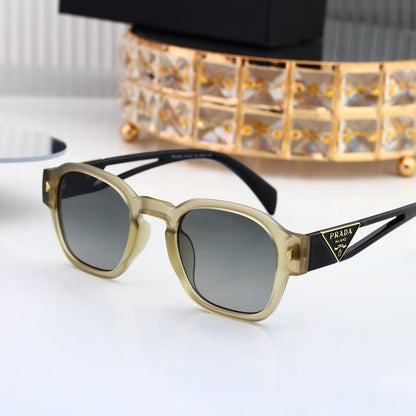 Polarized Sunglasses Personality Rivet Small Round Frame Sunglasses  3337