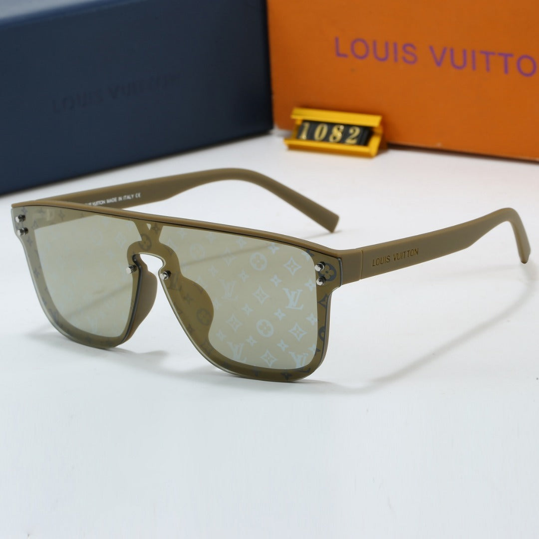 Riveted Printed Oversized Sunglasses