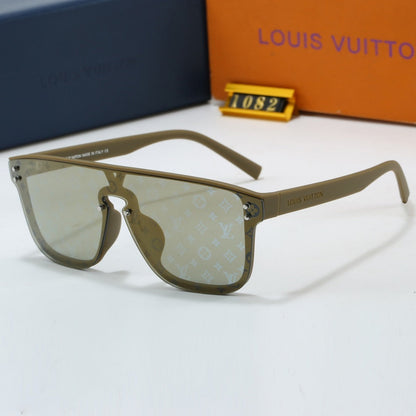 Riveted Printed Oversized Sunglasses