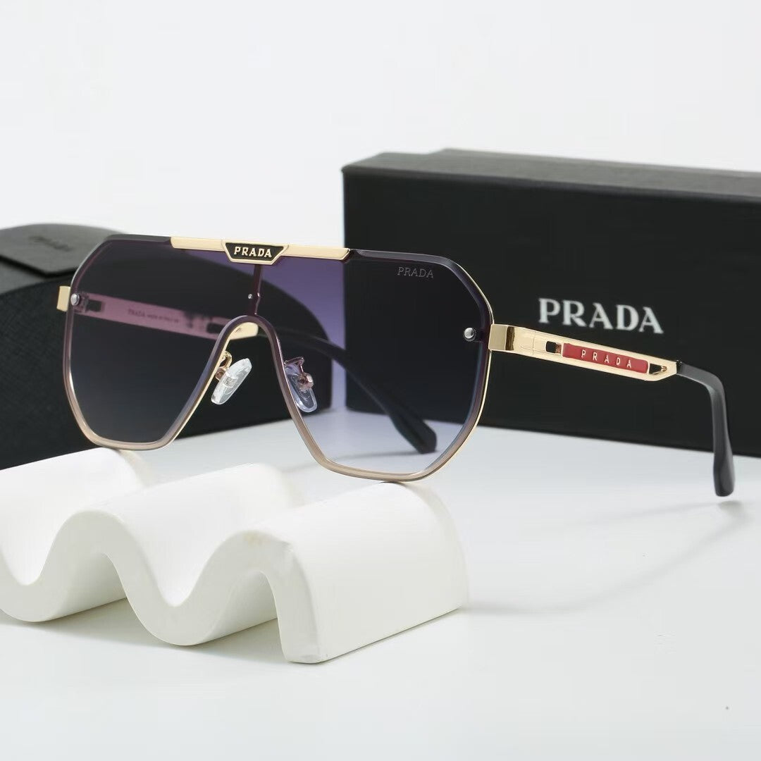 Metal Oversized Pilot Polarized Sunglasses