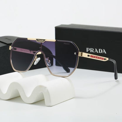 Metal Oversized Pilot Polarized Sunglasses