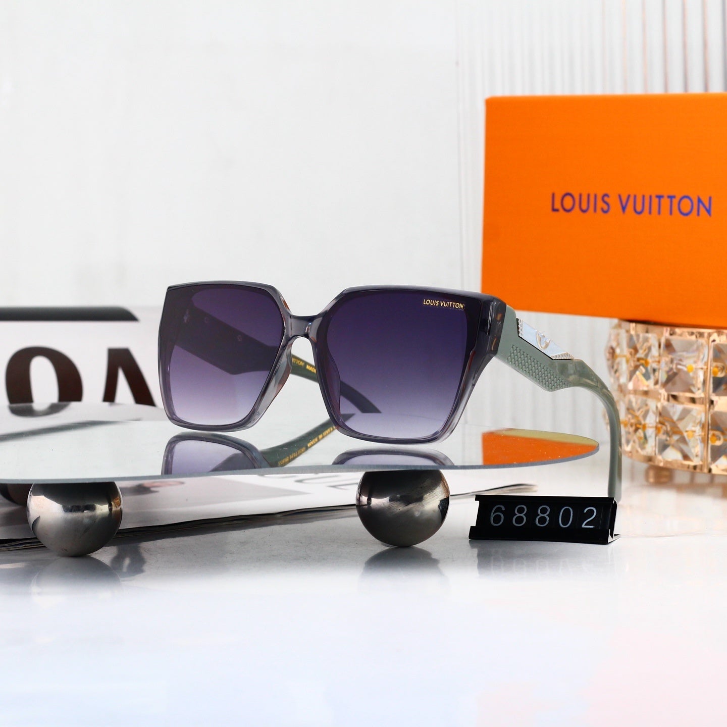 Oversized Polygonal Fashion Sunglasses 68802