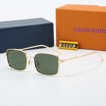 Metal Narrow Square Sunglasses  6A009
