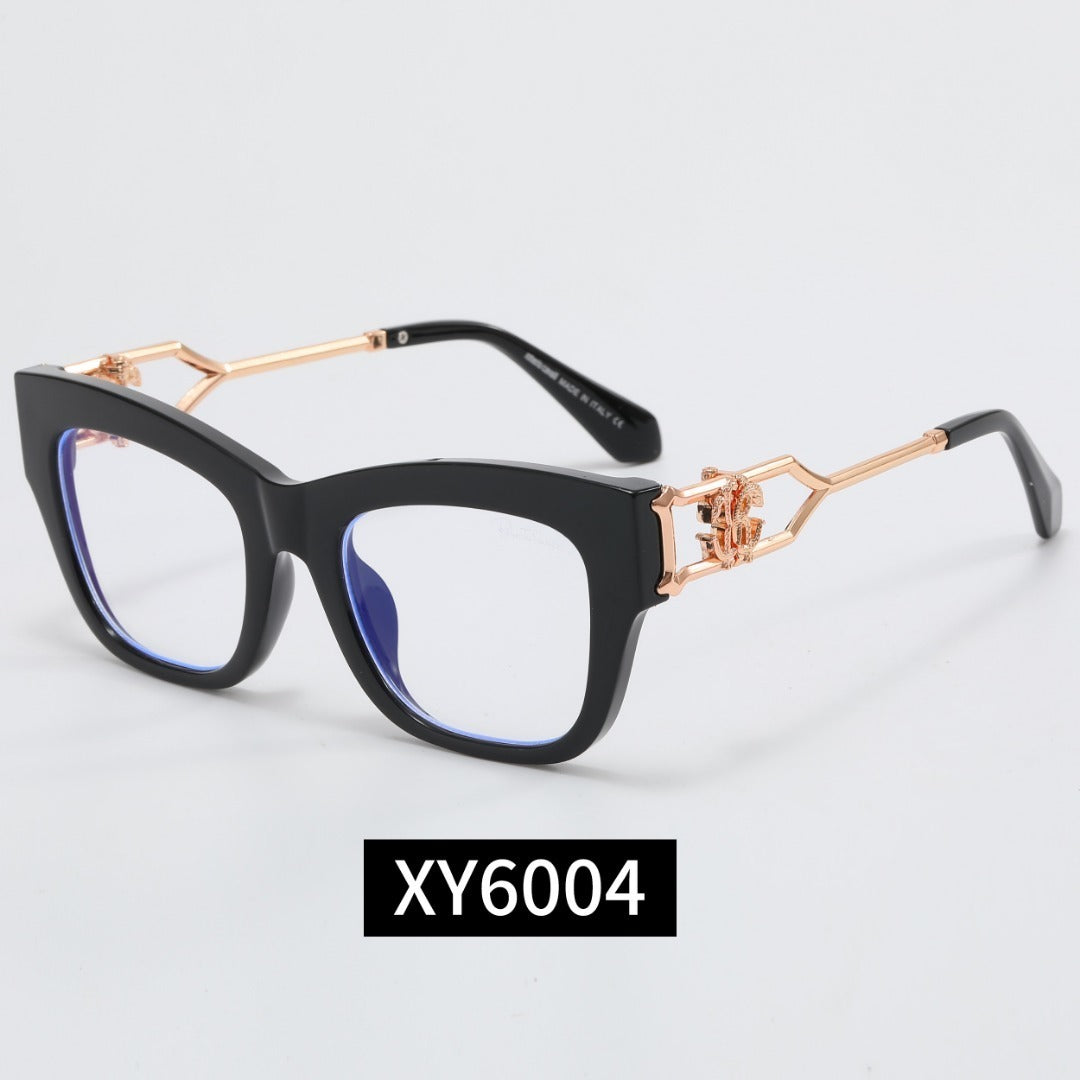 Cat-Eye Sunglasses with Metal Decorated Temples  XY6004