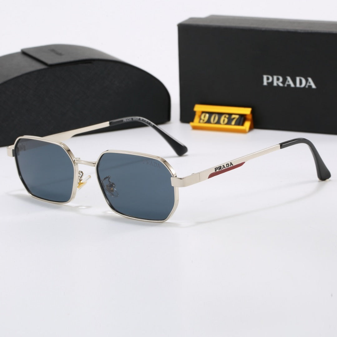 Polarized Sunglasses Metal Polygon Square Frame Sunglasses  9067