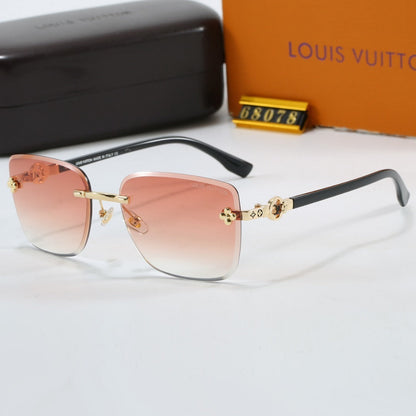 Clover Stud Rimless Sunglasses