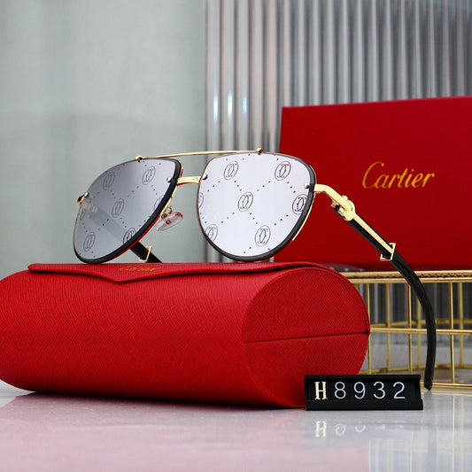 7 Color Panther Decor Aviator Sunglasses H8932