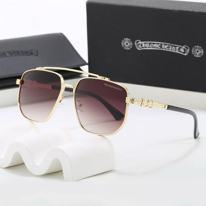 Double Bridge Square Sunglasses, UV400 Polarized Fashion Shades