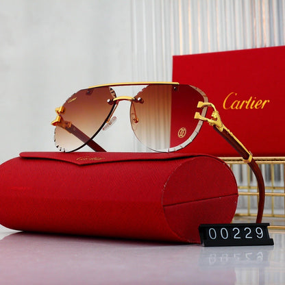 7 Color Rimless Aviator Sunglasses 00229